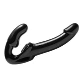 Xr Revolver Strapless Strap On G Spot Dildo Silicone Black Black > Dildos > Strapless Strap Ons