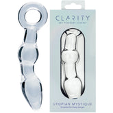 Utopian Mystique 5.2 Inch Ribbed Borosilicate Glass Anal Dildo > Glass > Dildos