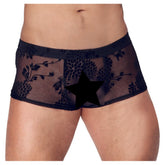 Noir Sheer Floral Lace Pants – Transparent Stretch Lingerie Pants XXL > Clothes > Mens Trunks