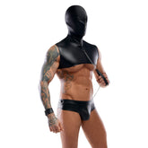 Svenjoyment Bondage Set (Black Matte) – Luxury Bondage Apparel Set > Bondage Gear > Bondage Hoods