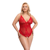 Cottelli Curves Crotchless Body (Red) – Lingerie > Clothes > Plus Size Lingerie