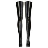 The Late X Latex Black Stockings – Skinny Thigh High Latex Stockings > Latex > Female