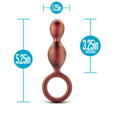 Anal Adventures Duo Loop Plug Copper Adult Anal Toy Butt Plugs