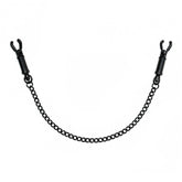 Black Metal Adjustable Nipple Clamps With Chain Default Title > Bondage Gear > Nipple Clamps