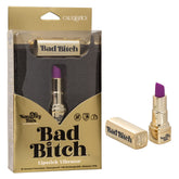 Naughty Bits Bad Bitch (Gold) – Discreet Rechargeable Lipstick Vibrator Purple Gold > Vibrators > Mini Vibrators
