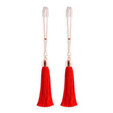 Bound Nipple Clamps Red Tassel Default Title > Clothes > Body Jewellery