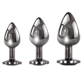 Evolved Black Gem Anal Plug Set – Metal Anal Plug Set > Anal Range > Butt Plug Kits