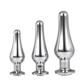 Gleaming Butt Plug Set Silver Default Title > Anal Range > Jewel Butt Plugs