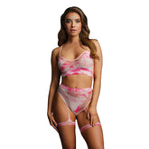 Le Desir Bliss 2 Piece Set With Garters Tie Dye UK 6 to 14 Default Title > Clothes > Bra Sets