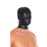 Leather Full Face Mask With Detachable Blinkers Default Title > Bondage Gear > Bondage Hoods