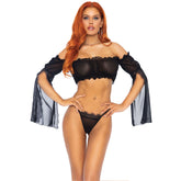 Leg Avenue Mesh Bandeau and GString UK 6 to 12 Default Title > Clothes > Bra Sets