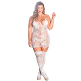 Leg Avenue Strappy Suspender Dress UK 14 to 18 Default Title > Clothes > Plus Size Lingerie