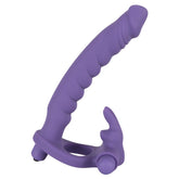 Los Analos Double Delight Vibrating Dildo And Cock Ring Default Title > Sex Toys For Ladies > Duo Penetrator