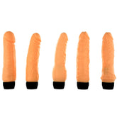 Magnificent 5 Multi Speed Realistic Vibrator Set 6 Inch Default Title > Realistic Dildos and Vibes > Penis Vibrators