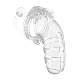 Man Cage 12 Male 5.5 Inch Clear Chastity Cage With Anal Plug Default Title > Bondage Gear > Male Chastity