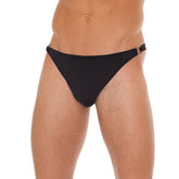 Mens Black GString With Metal Hoop Connectors Default Title Mens G-Strings