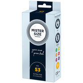 Mister Size 53mm Your Size Pure Feel Condoms 10 Pack Default Title > Condoms > Natural and Regular