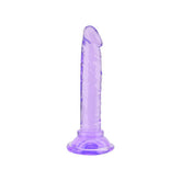 Loving Joy 5 Inch Beginners Dildo (Purple) – Slim Realistic Dildo 12cm Insertable Length 2.5cm Diameter DONGS