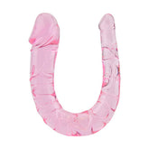 Loving Joy Double Mini Dildo (Pink) 28cm Total Length with Large and Small Heads – Realistic Dildo Double Dongs