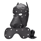 Bound to Please Dog Mask – Bondage Hood With Removable Ears, Snout, Blindfold, and Padded Gag Default Title Bondage Hoods