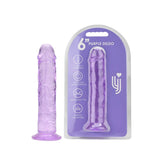 Loving Joy 6 Inch Purple Suction Cup Dildo – Realistic 7 Inch Length and 1.4 Inch Diameter Dildo DONGS