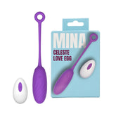 Mina Celeste 10 Function Waterproof Remote-Controlled Love Egg Vibrator – USB Rechargeable Silicone Vibrator Remote Control