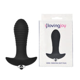Loving Joy Swirl (Black) – 7 Function Vibrating Butt Plug Butt Plugs - Vibrating