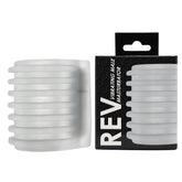 Rev-Sleeves Vibrating Male Masturbator – Textured Sleeve with 10-Speed Removable Bullet Vibrator Strokers - Vibrating