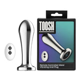 Toosh Remote Controlled Metal Vibrating Anal Plug – Remote-Controlled Metal Anal Plug Butt Plugs - Vibrating