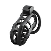 Impound Titan (Black) – Chastity Cage with Multiple Base Rings Default Title > Bondage Gear > Male Chastity