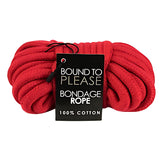 Bound to Please Bondage Rope (Red) – Soft Bondage Rope Rope