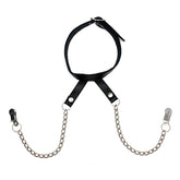 Nipple Clamps With Neck Collar Default Title > Bondage Gear > Nipple Clamps