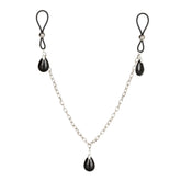 Nipple Play Non Piercing Nipple Chain Jewellery Onyx Default Title > Clothes > Body Jewellery