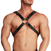 Ouch Adonis High Halter Harness – Bonded Leather Harness > Clothes > Mens Harnesses