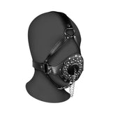 Open Mouth Gag Head Harness with Plug Stopper Default Title > Bondage Gear > Masks