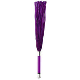 Purple Suede Flogger With Glass Handle And Crystal Elegant Default Title > Bondage Gear > Whips