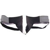Rouge Garments Jock (Black and White) – Leather Men's Underwear Thong > Sexy Briefs > Male
