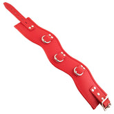 Rouge Garments Red Padded Adjustable Leather Collar – Posture Collar Default Title > Bondage Gear > Collars