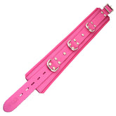 Rouge Garments Pink Padded Leather Collar For Adults Default Title > Bondage Gear > Collars