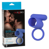 Endless Desires Enhancer – Ribbed Vibrating Cock Sleeve Blue > Sex Toys For Men > Penis Sleeves