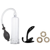 His Essential Pump Kit – Penis Pump with Prostate Probe and Stretchy Rings Set > Pumps > Penis Pumps