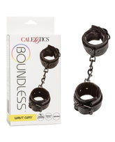Boundless Wrist Cuffs – Adjustable Restraint Wrist Cuffs Black Black > Clothes > Unisex Leather