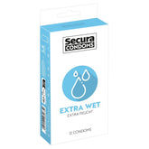 Secura Condoms 12 Pack Extra Wet Default Title > Condoms > Stimulating, Ribbed, Warming