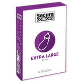 Secura Extra Large Condoms 48 Pack Silky Smooth Comfort Fit Default Title > Condoms > Large and X-Large