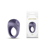 Seduction Levi Metallic Grey Vibrating Cock Ring Grey Cock Rings Vibrating