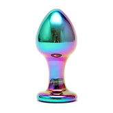 Sensual Multi Coloured Shimmering Glass Melany Anal Dildo Default Title > Sex Toys > Glass