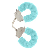 ToyJoy Furry Fun Aqua Wrist Cuffs – Faux Fur Lined Restraints Default Title > Bondage Gear > Handcuffs