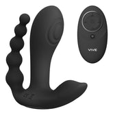 Vive Kata Double Penetrator Vibrator With Remote Black Default Title VIBRATORS-RABBIT-MULTI
