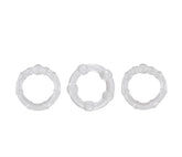 Ns Novelties Renegade Intensity Stretch Cock Ring Set Clear Clear Clear > Cock Ring > Sets
