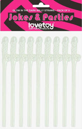 Willy Straws Glow in the Dark 9 Pack – Glow in the Dark Straws Glow in the Dark > Novelties > Party Supplies
